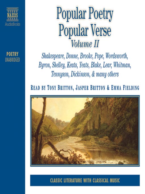 Title details for Popular Poetry Popular Verse, Volume II by Duncan Steen - Available